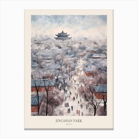 Winter City Park Poster Jingshan Park Beijing China 4 Canvas Print