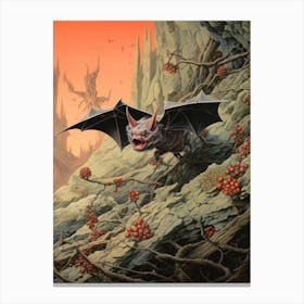 Lesser Bulldog Bat Painting 3 Canvas Print