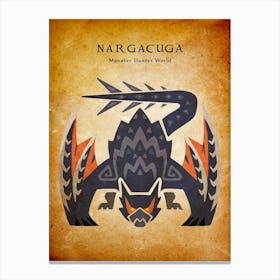 Nargacuga Vintage Canvas Print