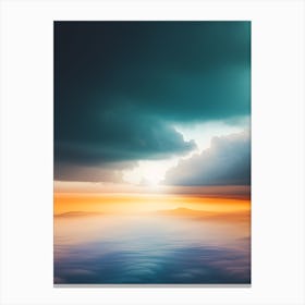 Sunrise Over The Ocean Canvas Print