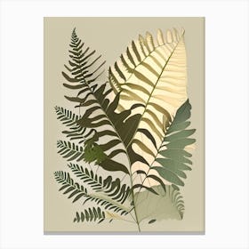 Soft Shield Fern Rousseau Inspired Canvas Print