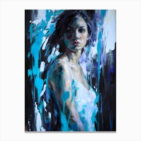 'Blue Woman' Canvas Print