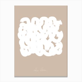 Abstract Composition In White Canvas Print
