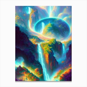 Fantasy Rainbow Waterfall Canvas Print