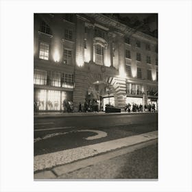 London Theatre At Night Canvas Print