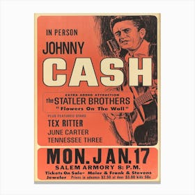 Newspaper Cash Bring A Guitar Poster Canvas Print