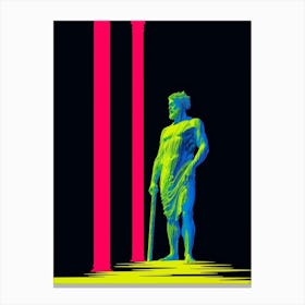 Poseidon Neon Canvas Print