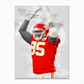 Chris Jones Kansas City Chiefs Canvas Print