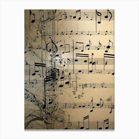 Music Sheet 1 Canvas Print