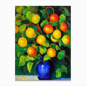 Physalis Fruit Vibrant Matisse Inspired Painting Fruit Canvas Print