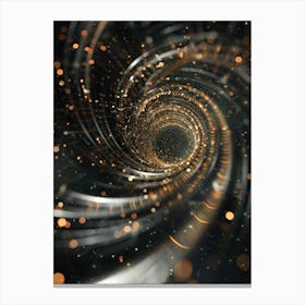 Abstract Spiral Vortex Canvas Print