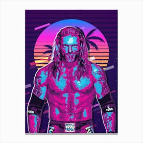 Edge 80s Retro Canvas Print