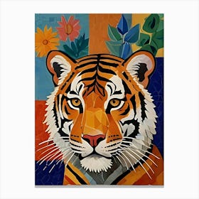 Mosaic Tiger Canvas Print