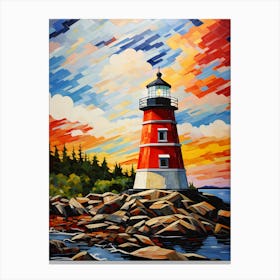 Sunset Lighthouse 1 Canvas Print