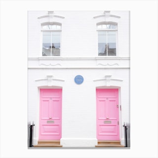 London Loves Pink Canvas Print