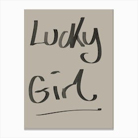 Lucky Girl Canvas Print