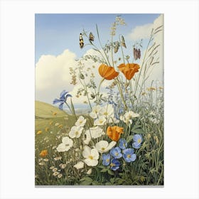 Wildflowers Art Canvas Print