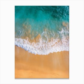 Aerial View Of A Beach 132 Canvas Print