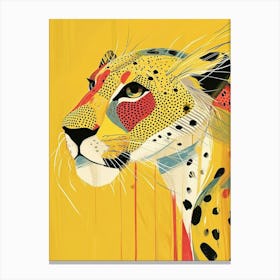 Yellow Mountain Lion 8 Canvas Print