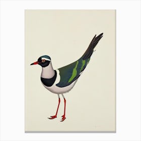 Lapwing Illustration Bird Canvas Print