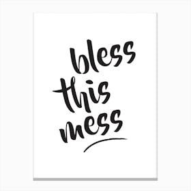 Bless This Mess Canvas Print