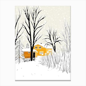 Winter View Canvas Print