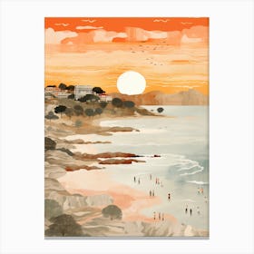 Balmoral Beach Australia At Sunset Golden Tones 1 Canvas Print