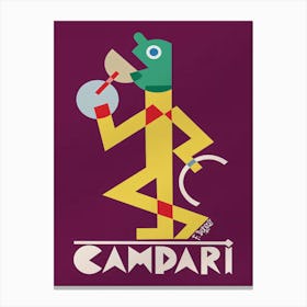 Vintage Campari Drinks Canvas Print