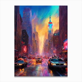 New York City At Night 1 Canvas Print