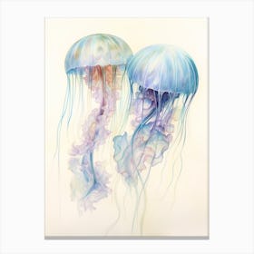 Box Jellyfish Watercolour Painting 7 Canvas Print