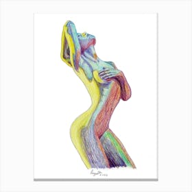 Nude of woman 1 Canvas Print