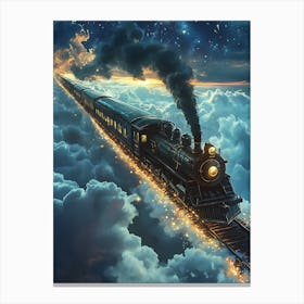 Train In The Clouds 3 Canvas Print