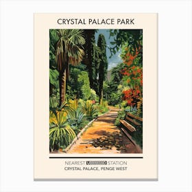 Crystal Palace Park London Parks Garden 8 Canvas Print