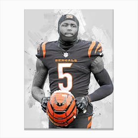 Tee Higgins Cincinnati Bengals Canvas Print