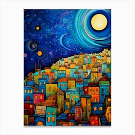 City At Night Canvas Print