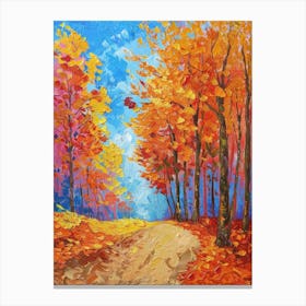 Autumn Road 1 Canvas Print