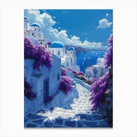 Beautiful Santorini Greece Wall Art 7 Canvas Print