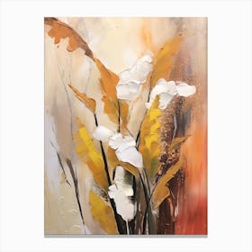 Fall Flower Painting Lily Of The Valley 4 Canvas Print