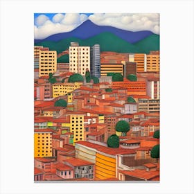Cityscape Of Colombia Canvas Print