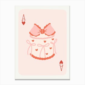 Coquette Cake Playing Card Toile