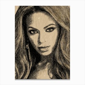 Beyonce art print Canvas Print