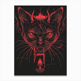 Devil Cat Canvas Print