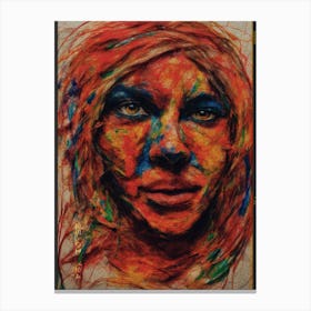 Face Of A Woman Canvas Print