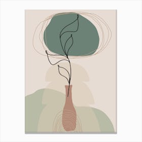 Boho Art Minimalism Nature Canvas Print