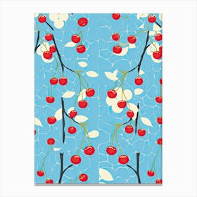 Cherries Illustration 1 Canvas Print