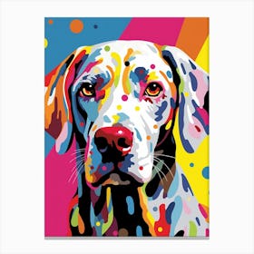 Pop Art Brush Stroke Dog Canvas Print