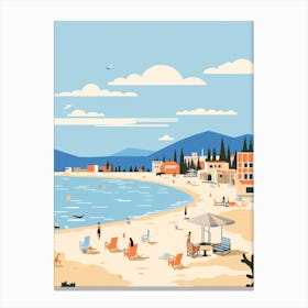 Albania 2 Travel Illustration Canvas Print