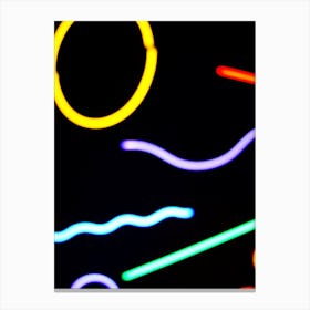 Neon Lights Stock Videos & Royalty-Free Footage Canvas Print