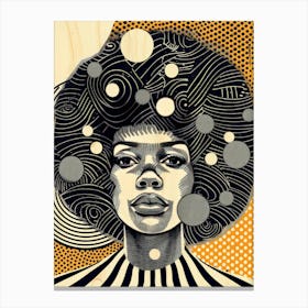 Afro Girl 34 Canvas Print