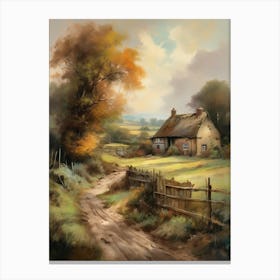 Printable Wall Art, Vintage Landscape, Farmhouse Wall Decorations, Vintage Landscape Oil Painting.2 1 Canvas Print